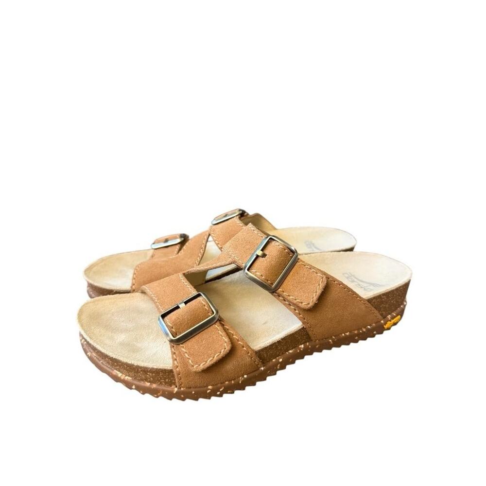 Dansko Dayna Tan Suede Slide Sandal Women size 38 US 8 - Picture 2 of 6